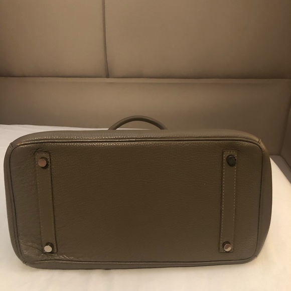 Hermes Birkin grey and silver 30 inch hermes special order / cartera Hermes - Picture 10 of 12